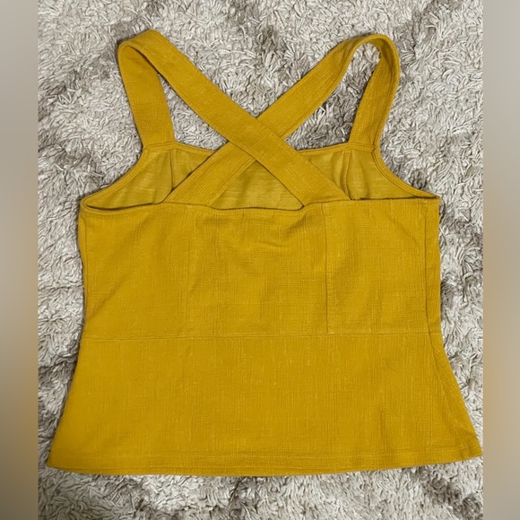 Anthropologie Current Air Cross-Back Top size Large - Picture 4 of 4